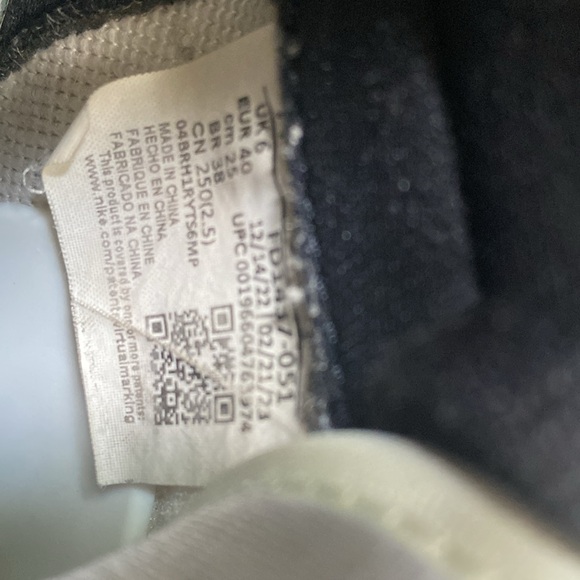 Jordan 1 Washed Black size US 7 - Picture 9 of 11